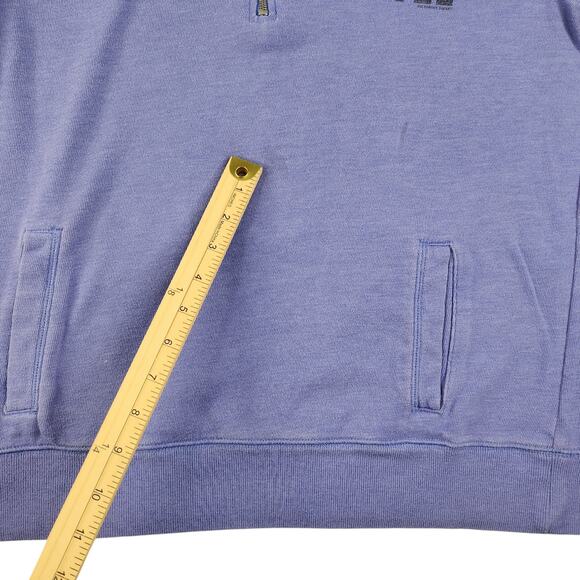 Victorias Secret Pink Sweater Medium Purple Collared Quarter Zip Periwinkle - Picture 15 of 16